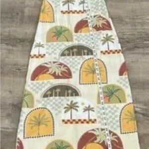 Tropical Print Strapless Dress